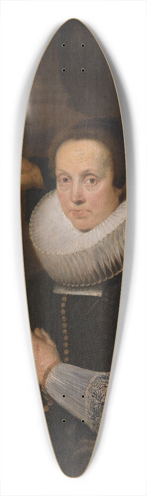 Cornelis de Vos - Barbara Kegeleers and Saint Barbara 39.3 inch art pintail longboard deck