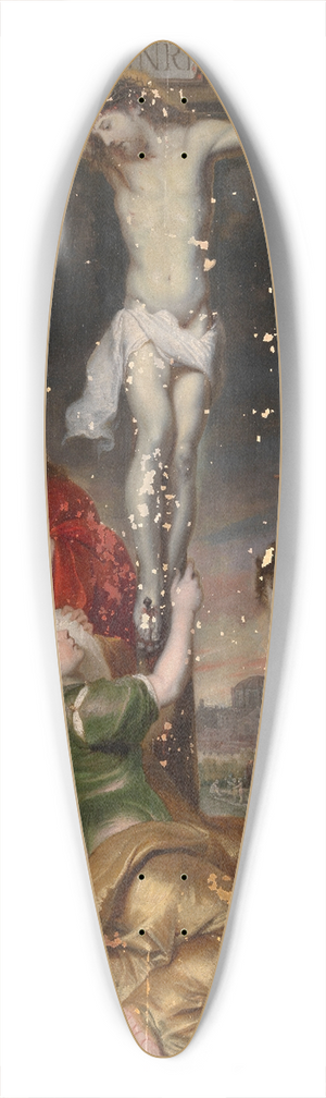 Cornelis de Vos - Calvary 39.3 inch art pintail longboard deck