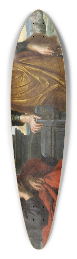 Cornelis de Vos - Christ and the Woman of Samaria 39.3 inch art pintail longboard deck