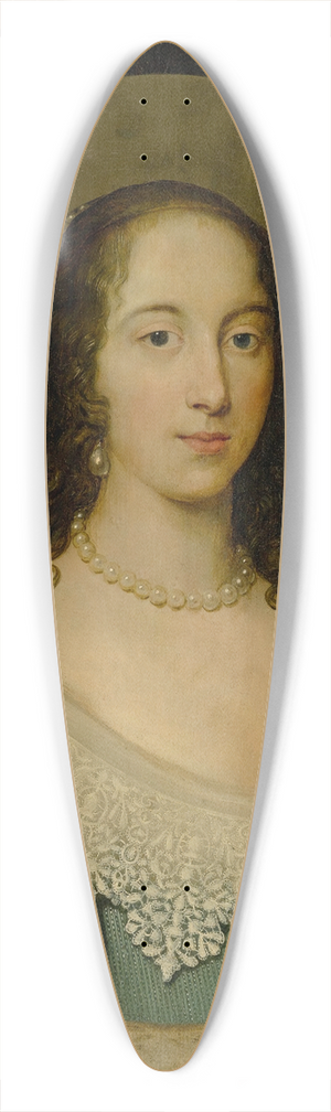 Cornelis Jonson van Ceulen - Portrait of a lady 39.3 inch art pintail longboard deck