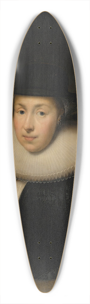 Cornelis Jonson van Ceulen - Portrait Of A Lady 39.3 inch art pintail longboard deck