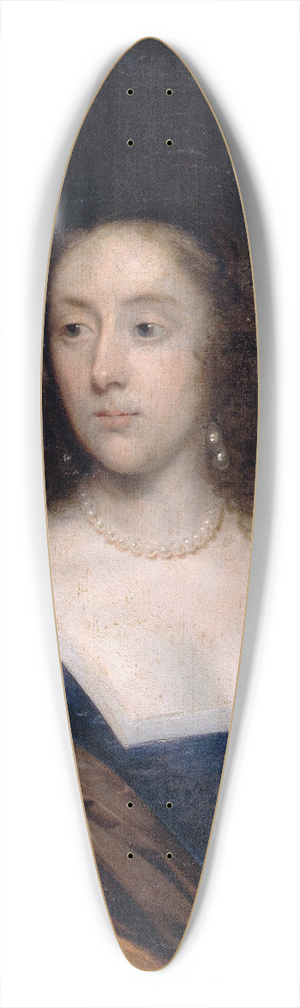 Cornelis Jonson van Ceulen - Portrait of a Lady in Blue 39.3 inch art pintail longboard deck