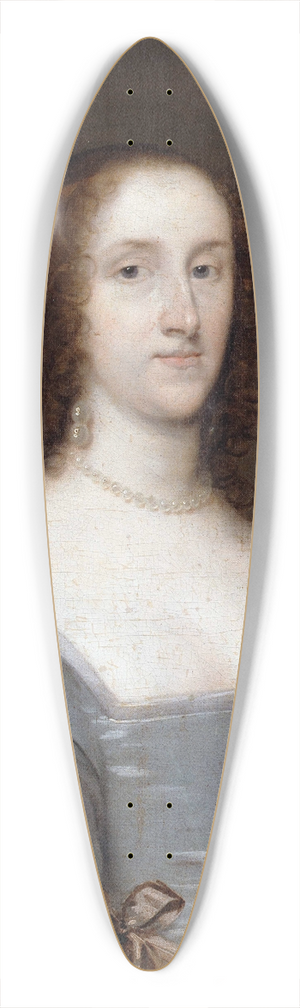 Cornelis Jonson van Ceulen - Portrait of a Lady in White 39.3 inch art pintail longboard deck