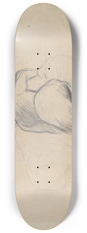 Camille Pissarro - Two Farm Women Kneeling 8.25 inch art skate deck