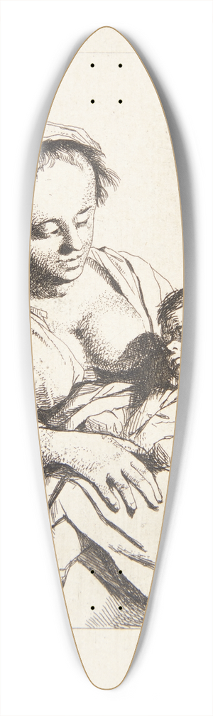 Cornelis Pietersz. Bega - En mor med sit barn 39.3 inch art pintail longboard deck