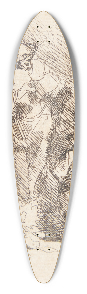 Cornelis Pietersz. Bega - En sanger 39.3 inch art pintail longboard deck