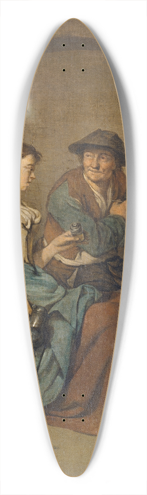 Cornelis Pietersz. Bega - Tavern Scene 39.3 inch art pintail longboard deck