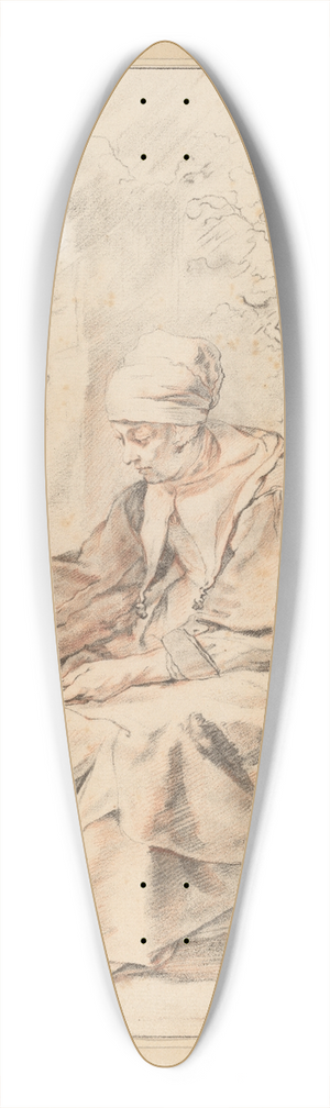 Cornelis Ploos van Amstel - Pancake Woman 39.3 inch art pintail longboard deck