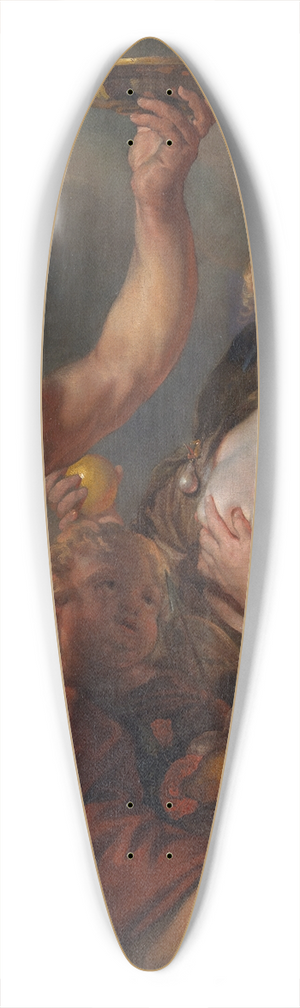 Cornelis Schut - Bacchus, Ceres and Venus 39.3 inch art pintail longboard deck Cornelis Schut - Bacchus, Ceres and Venus 39.3 inch art pintail longboard deck