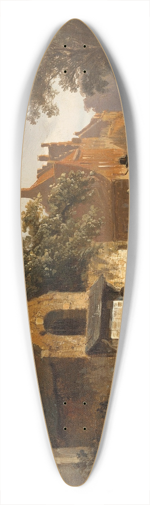 Cornelis Springer - A Village Road 39.3 inch art pintail longboard deck Cornelis Springer - A Village Road 39.3 inch art pintail longboard deck