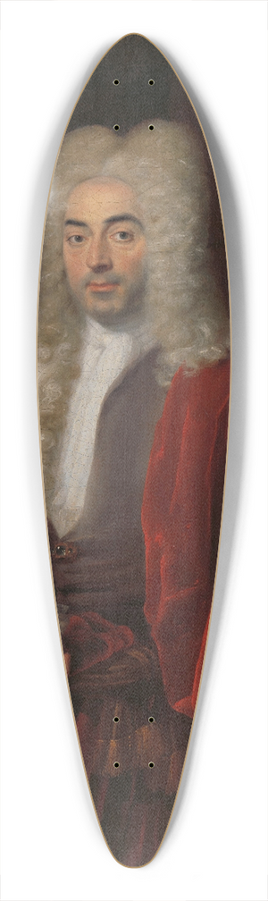 Cornelis Troost - Portrait of a Man 39.3 inch art pintail longboard deck