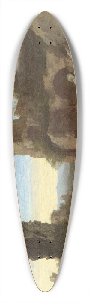 Cornelis Van Poelenburch - The Prophet Elijah and the Widow of Zarephath 39.3 inch art pintail longboard deck