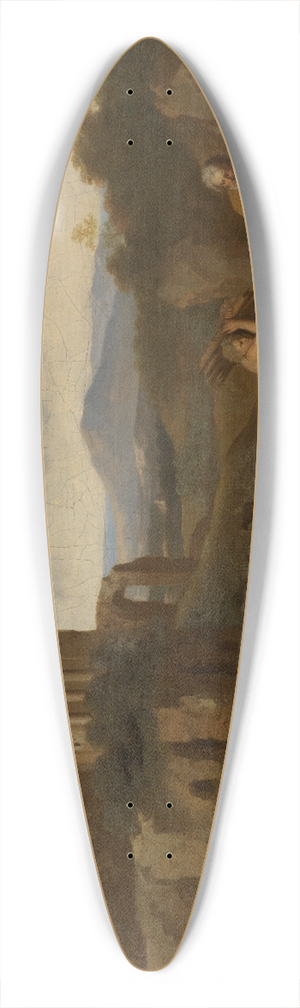 Cornelis van Poelenburg - Italienische Berglandschaft mit Abraham und Isaak auf dem Wege zur Opfersttte 39.3 inch art pintail longboard deck