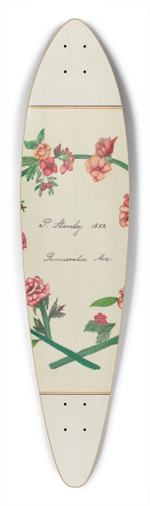 Cornelius Christoffels and Margaret Linsley - Pieced Autograph Quilt (1 Piece) 39.3 inch art pintail longboard deck