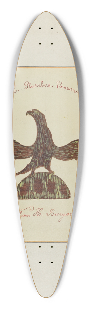 Cornelius Christoffels and Margaret Linsley - Pieced Autograph Quilt (1 Piece) 39.3 inch art pintail longboard deck