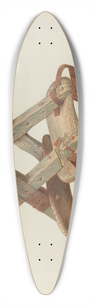 Cornelius Christoffels - Pack Saddle 39.3 inch art pintail longboard deck