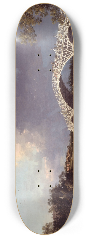 Canaletto - A View of Walton Bridge 8.25 inch art skate deck