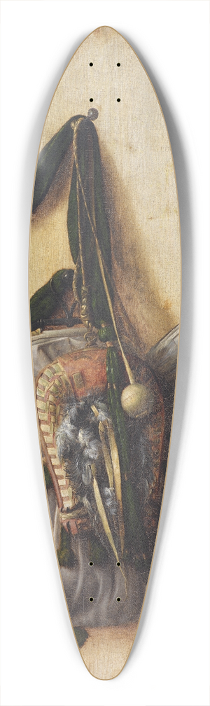 Cornelius Norbertus Gijsbrechts - Trompe Loeil With Falconers Bag And Other Equipment For Falconry 39.3 inch art pintail longboard deck
