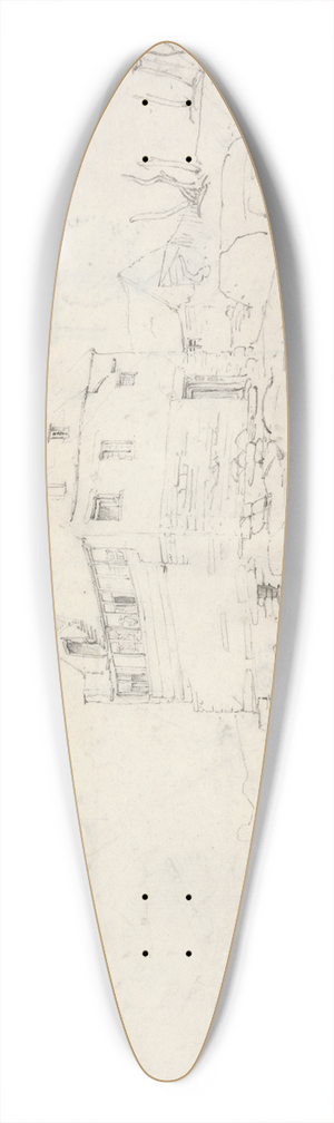 Cornelius Varley - Tygwyn Ferry 39.3 inch art pintail longboard deck