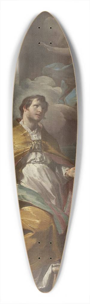 Corrado Giaquinto - Bishop Saint in Prayer 39.3 inch art pintail longboard deck