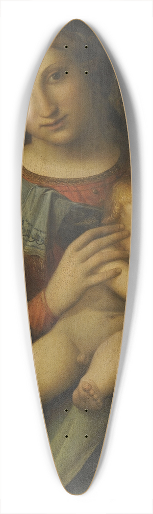 Correggio - Madonna and Child with the Infant Saint John the Baptist 39.3 inch art pintail longboard deck