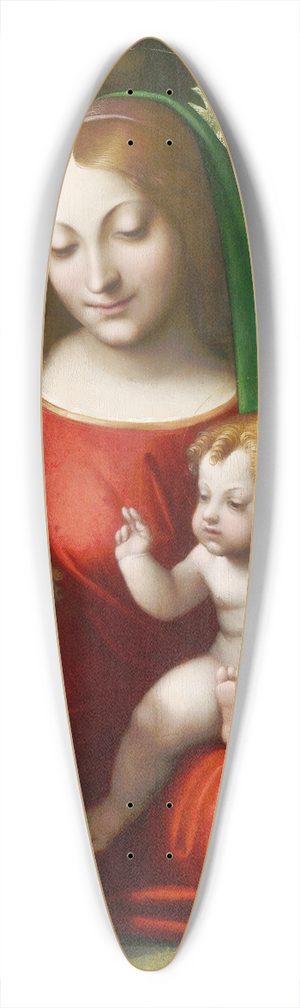 Correggio - Virgin and Child with the Young Saint John the Baptist 39.3 inch art pintail longboard deck