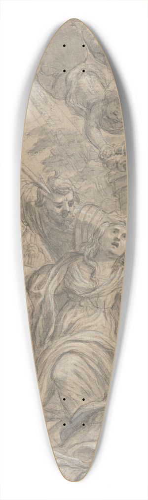 Cosimo Ulivelli - Martyrdom of Two Female Saints 39.3 inch art pintail longboard deck