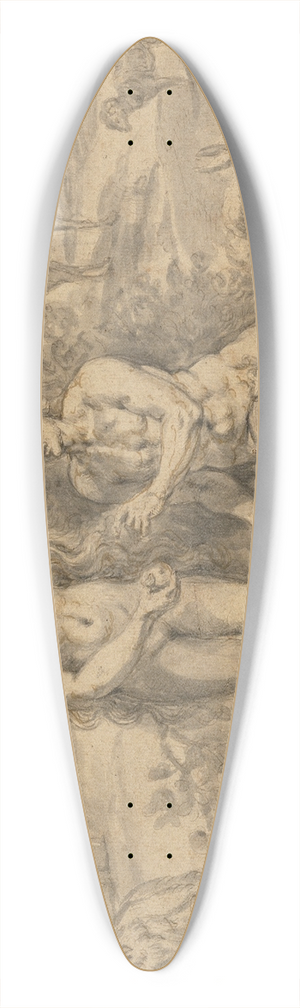 Crispijn van den Broeck - Eve Tempting Adam 39.3 inch art pintail longboard deck
