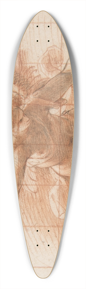 Cristoforo Roncalli - Flying Angel 39.3 inch art pintail longboard deck