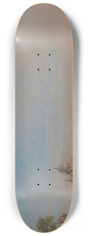 Canaletto - The City from Near the Terrace of Somerset House 8.25 inch art skate deck