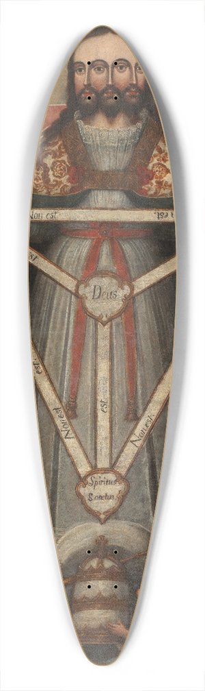Cusco School - Trifacial Trinity 39.3 inch art pintail longboard deck