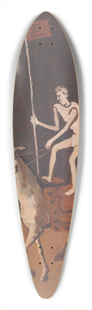 Cyprin Majernk - Circus Performer on Horses 39.3 inch art pintail longboard deck Cyprin Majernk - Circus Performer on Horses 39.3 inch art pintail longboard deck
