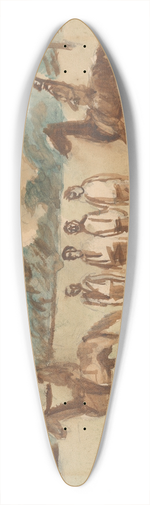 Cyprin Majernk - Na popravu 39.3 inch art pintail longboard deck Cyprin Majernk - Na popravu 39.3 inch art pintail longboard deck