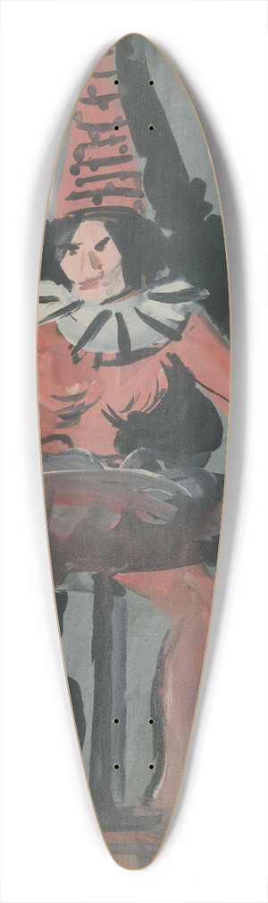Cyprin Majernk - Pierot 39.3 inch art pintail longboard deck