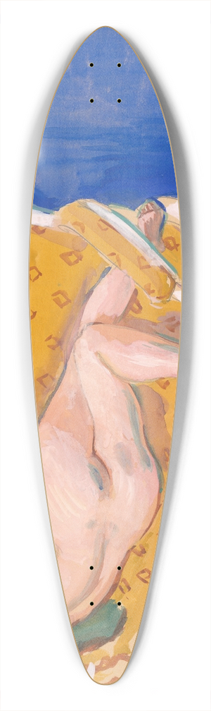 Cyprin Majernk - Reclining Nude 39.3 inch art pintail longboard deck