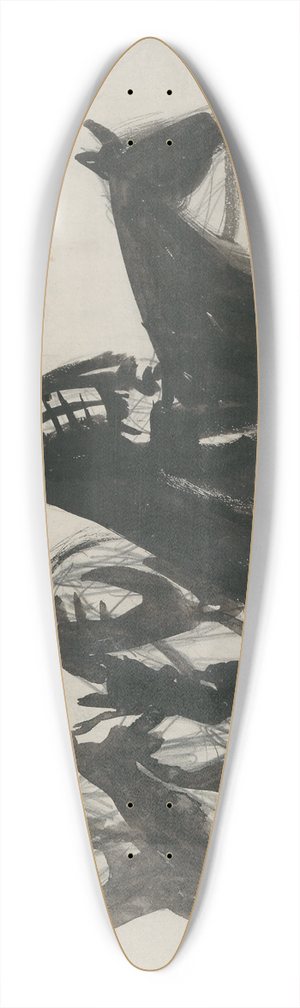 Cyprin Majernk - Riders 39.3 inch art pintail longboard deck Cyprin Majernk - Riders 39.3 inch art pintail longboard deck
