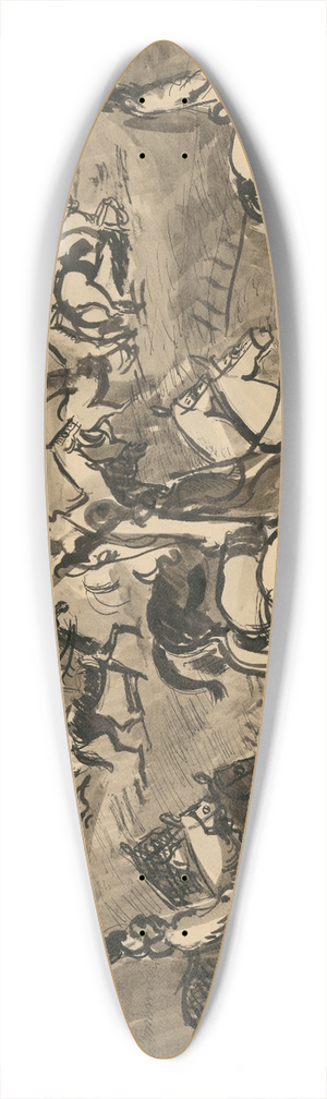 Cyprin Majernk - Riders 39.3 inch art pintail longboard deck