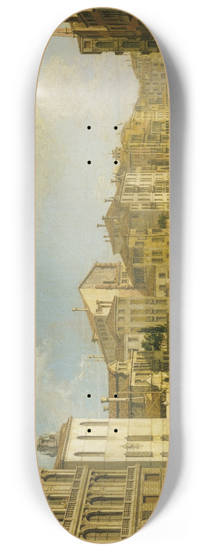 Canaletto - Venice, the Grand Canal from the Palazzo Flangini to San Marcuola 8.25 inch art skate deck