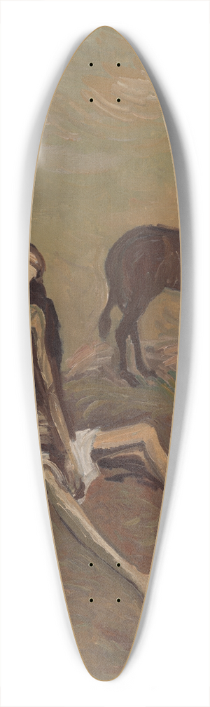 Cyprin Majernk - The Good Samaritan 39.3 inch art pintail longboard deck