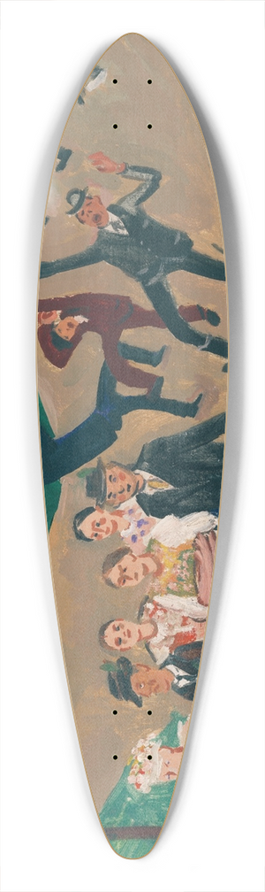 Cyprin Majernk - Wedding Procession 39.3 inch art pintail longboard deck
