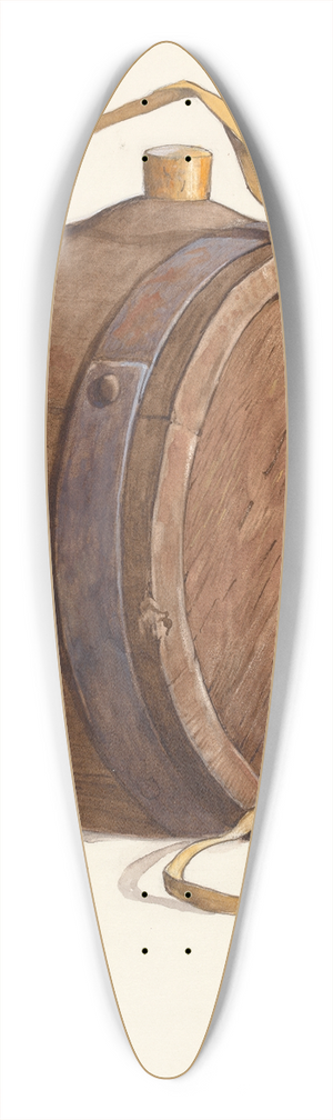 Dana Bartlett - Water Barrel or Runlet 39.3 inch art pintail longboard deck