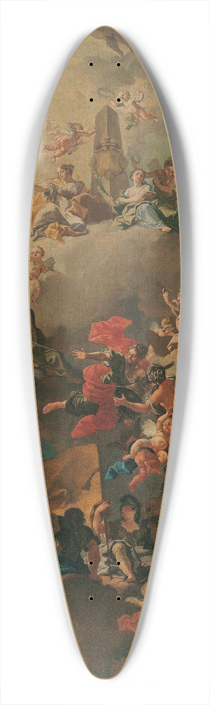Daniel Gran - Allegorie auf die glckliche Regierung Mhrens 39.3 inch art pintail longboard deck