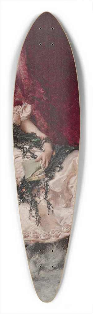 Daniel Hernndez Morillo - Mujer En Reposo (Daydreams) 39.3 inch art pintail longboard deck