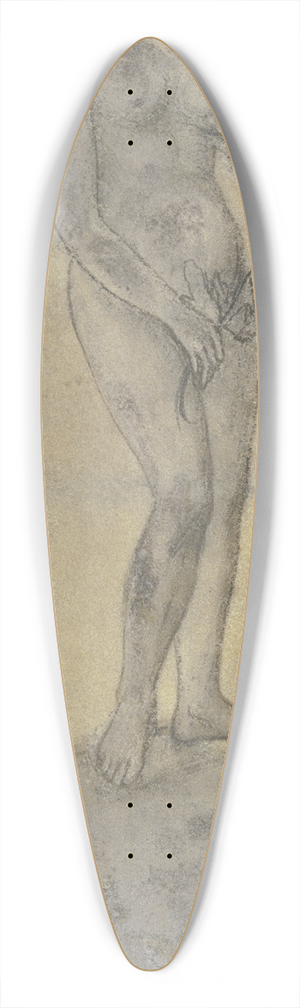 Daniel Hopfer - Stehende weibliche Aktfigur auf einer Kugel, in der Rechten einen Zweig haltend 39.3 inch art pintail longboard deck