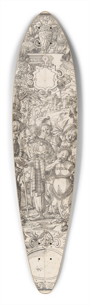 Daniel Lindtmayer - Joseph Sold by His Brothers into Egypt 39.3 inch art pintail longboard deck