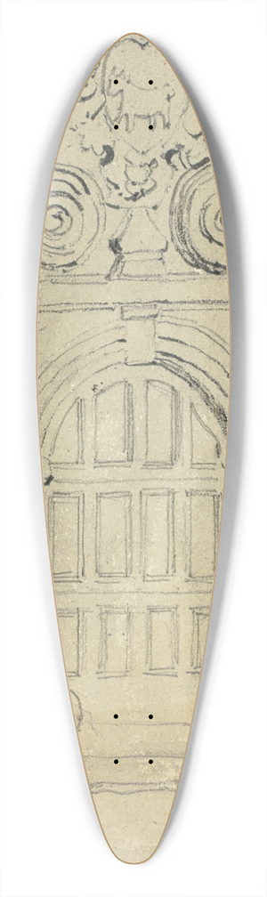 Daniel Maclise - In the Town Hall 39.3 inch art pintail longboard deck