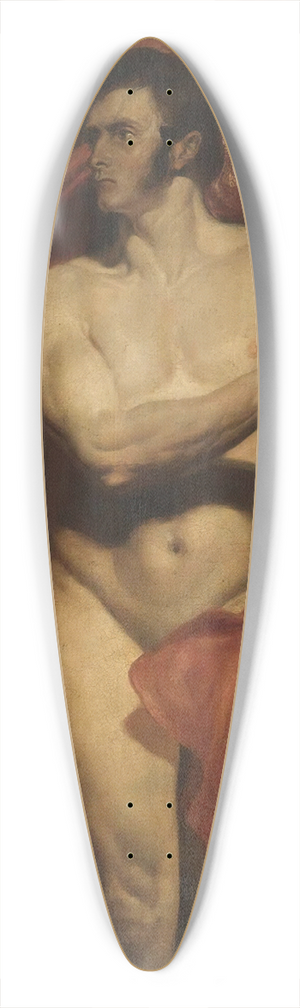 Daniel Maclise - The Standard Bearer 39.3 inch art pintail longboard deck