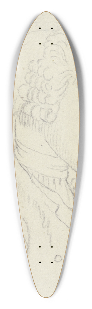 Daniel Nikolaus Chodowiecki - Brustbild eines Mannes mit Haarbeutel im Profil nach rechts 39.3 inch art pintail longboard deck