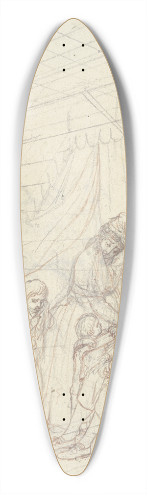 Daniel Nikolaus Chodowiecki - Cheerful farewell 39.3 inch art pintail longboard deck