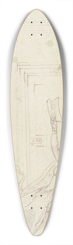 Daniel Nikolaus Chodowiecki - Clarissa in ihrem Stuhl zurckgelehnt, verzweifelnd ber den Inhalt eines Schriftstcks in ihrer ausgestreckten Rechten 39.3 inch art pintail longboard deck